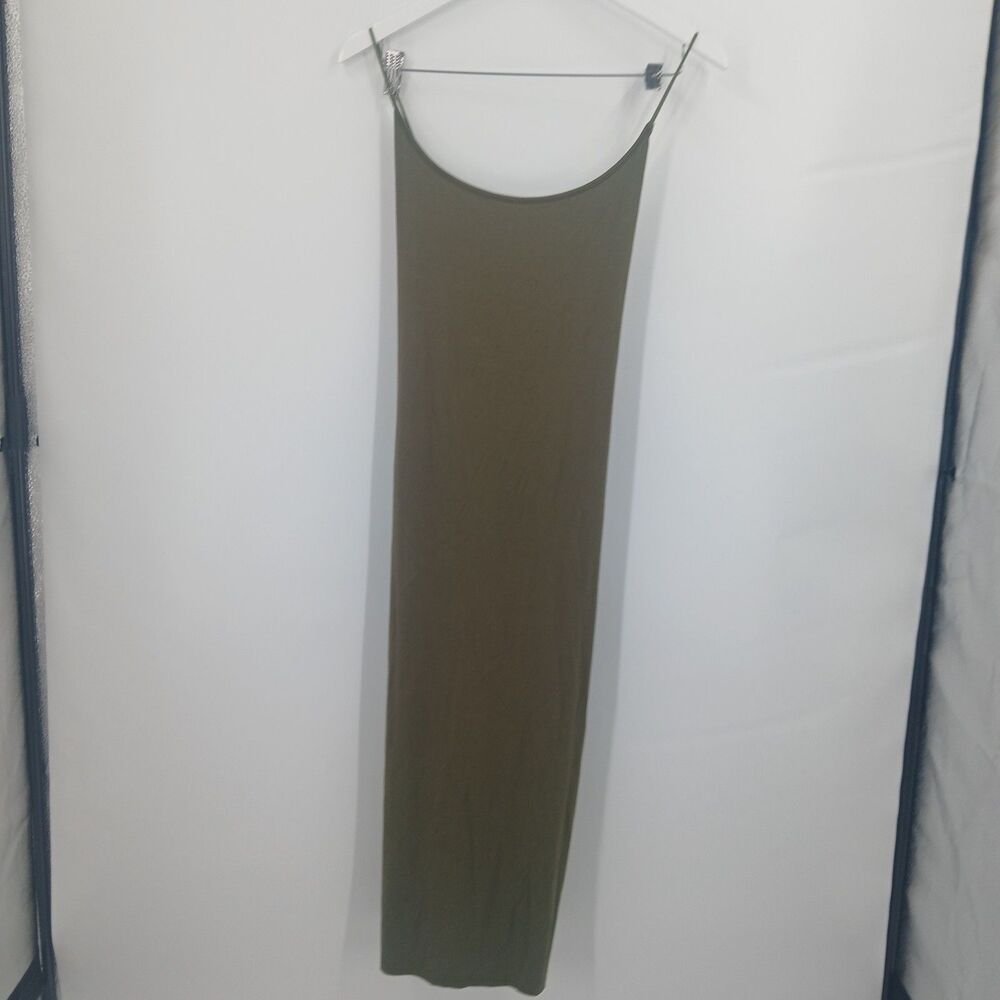 Shein Maxi Dress Womens 2XL Olive Green Summer Resortwear Beach Chic